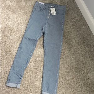 Pinstriped Skinny jeans